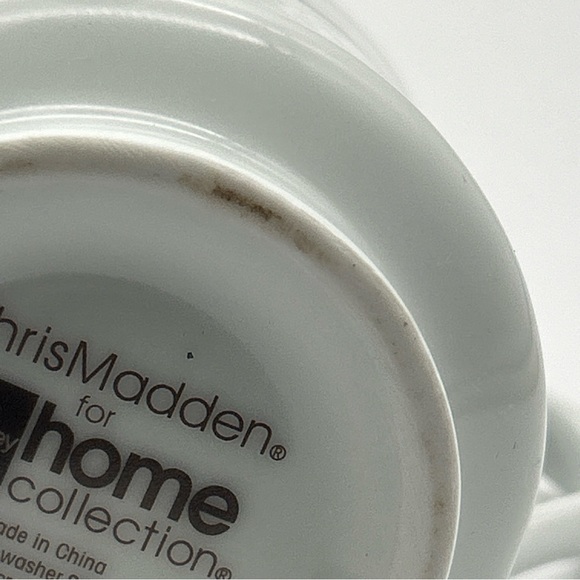 Chris Madden Home Collection Montalira Gold Creamer JC Penney China 3”x3.5” - Picture 12 of 14